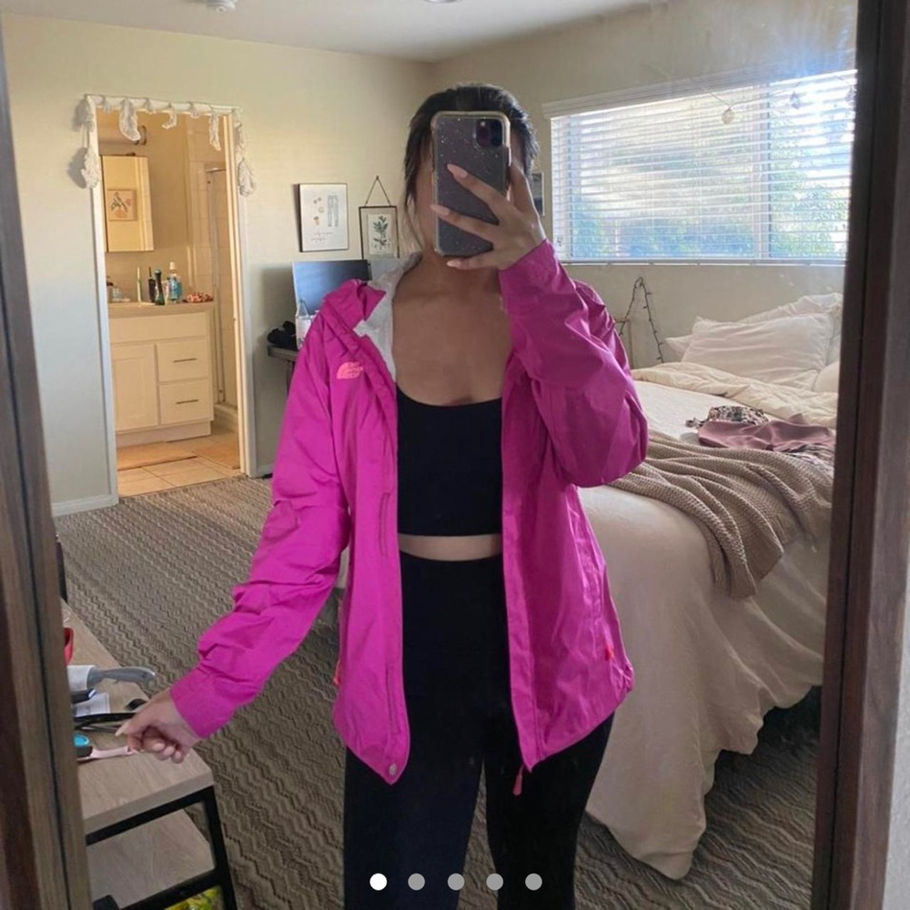 The North Face hooded windbreaker jacket